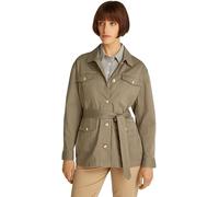 Tommy Hilfiger Veste Chemise Femme Gold Button Utility avec Poches sur la Poitrine, Marron (Tundra Brown), XS