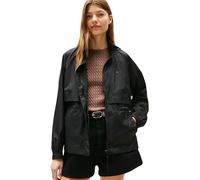 Tommy Hilfiger Veste Coupe-Vent Femme Nylon Packable avec Fermeture Éclair, Noir (Black), 3XL