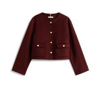 Tommy Hilfiger - Veste Double Face en Laine Mélangée - Femme - Vestes - Brun - Taille: 44 FR