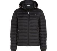 Tommy Hilfiger Veste en duvet Femme Padded Global Stripe Jacket avec Capuche, Noir (Black), XXS