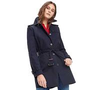Tommy Hilfiger Veste Femme Heritage Single Breasted Trench Veste Demi-Saison, Bleu (Midnight), 3XL