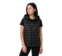 Tommy Hilfiger Gilet matelassé Global Jacket sans manches avec capuche Noir S Femme
