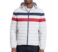 Tommy Hilfiger Veste matelassée à Capuche résistante à l'eau Manteau Alternatif en Duvet, Ice Combo, X-Large Homme