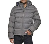Tommy Hilfiger Veste matelassée à capuche pour homme, gris, X-Small