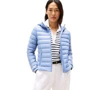 Tommy Hilfiger Veste Matelassée Femme Down Hooded Jacket avec Fermeture Éclair, Bleu (Brisk Blue), XS