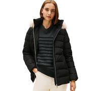 Tommy Hilfiger Veste Matelassée Femme Down Slim avec Fourrure, Noir (Black), M
