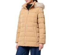 Tommy Hilfiger Veste Matelassée Femme Heritage Down Tyra Jacket With Fur Longue, Vert (Classic Khaki), L