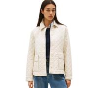 Tommy Hilfiger Veste Matelassée Femme Padded Nylon Slim Quilted avec Col Pointu, Ivoire (Newsprint), M