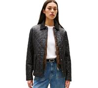 Tommy Hilfiger Veste Matelassée Femme Padded Nylon Slim Quilted avec Col Pointu, Noir (Black), S