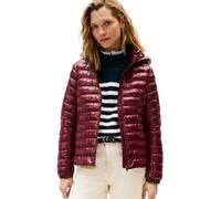 Tommy Hilfiger Veste Matelassée Femme Padded Slim avec Capuche, Rouge (Deep Burgundy), S