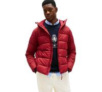 Tommy Hilfiger Veste Matelassée Homme Mid Weight avec Capuche, Rouge (Regatta Red), XXL