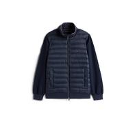 Tommy Hilfiger Sweat avec Fermeture Éclair Homme Mix Media Stand Collar Veste en Duvet, Bleu (Desert Sky), L