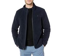 Tommy Hilfiger Veste polaire classique à fermeture éclair frontale pour homme, bleu marine, Large