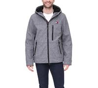 Tommy Hilfiger Veste rembourrée à Capuche avec Doublure en Sherpa Jacket, Heather Grey Tech, Taille XL Homme