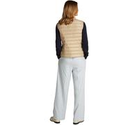 Tommy Hilfiger Veste sans Manches Femme avec Col Mock, Beige (Sandalwood), XXS