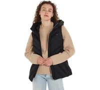 Tommy Hilfiger Veste sans Manches Femme Chevron Vest Matelassée avec Capuche, Noir (Black), S