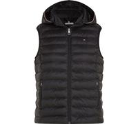 Tommy Hilfiger Veste sans Manches Femme Padded Global Stripe Vest avec Capuche, Noir (Black), XL