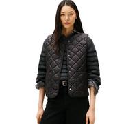 Tommy Hilfiger Veste sans Manches Femme Padded Quilted Matelassée, Noir (Black), L