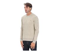 Tommy Hilfiger - Vintage Beige Crewneck Sweater - Homme - Pulls - Beige - Taille: L