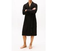 Tommy Hilfiger Waffle Bathrobe Black Taille: M | Tenues de Nuit Outlet | Homme | Le Noir
