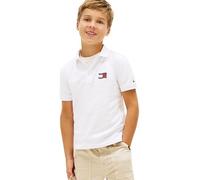 Tommy Hilfiger Wavy Flag Polo Ithica Placket SS Kb0kb10227, White (White), 14 Ans Garçon