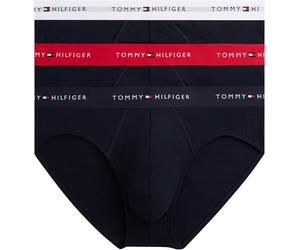 Tommy Hilfiger WB UM0UM03876 Slip 3P pour Homme, Multicolore (Rouge Primaire/Blanc/Ciel désert), M