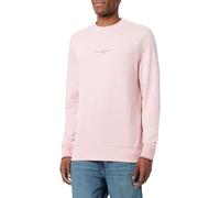 Tommy Hilfiger WCC Tommy Logo Tipped Crewneck Mw0Mw33640 Col Ras du Cou, Pink (Pink Shade), XXL Homme
