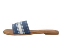 Tommy Hilfiger - Webbing Logo Denim Slide Sandal - Femme - Chaussures - Bleu - Taille: 40 EU