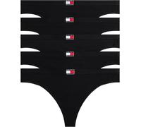 Tommy Hilfiger Women 5 Pack Thong White (Black/Black/Black/Black/Black) M