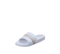 Tommy Hilfiger Women CORPORATE STRIPES POOL SLIDE, White, 38 EU