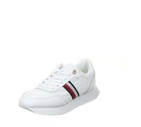 Tommy Hilfiger Women ESSENTIAL RUNNER GLOBAL STRIPES, White, 36 EU