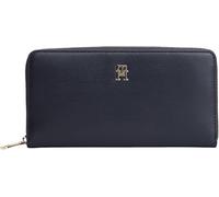 Tommy Hilfiger Women Th Icon LRG Za AW0AW17744 Zip Around Wallet, Blue (Space Blue), One Size