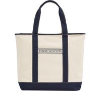 Tommy Hilfiger Th Summer Canvas Tote Bag Creme Taille: OS | Cabas Outlet | Femme