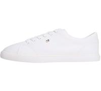 Tommy Hilfiger Femme Th Low Profile Vulc Canvas Fw0fw09102 Bas, White (White), 40 EU