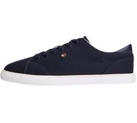 Tommy Hilfiger Women's Th Low Profile Vulc Canvas FW0FW09102 Low Top, Bleu (Space Blue), 3.5