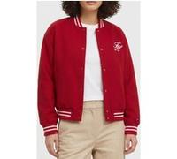 Tommy Hilfiger Wool Varsity Bomber Primary Red Taille: 38 | Blousons d'aviateurs Outlet | Femme | Rouge