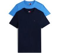 Tommy Hilfiger Xslim 2-pack Jersey Dark Night Navy/blue Twilight Taille: S | T-Shirts Outlet | Homme | Le Noir