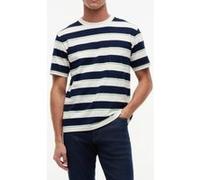 Tommy Hilfiger Yarn Dye Multistripe Ivory/carbon Navy/cut Grass Stripe Taille: S | T-Shirts Outlet | Homme | Blanche