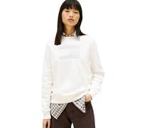 Tommy Jeans Art DW0DW22564 Sweat-shirt pour femme, Blanc vieilli, L