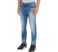 Tommy Jeans Austin Slim Tapered WLBS DM0DM09555 Pantalons en Jean, Bleu (Wilson Light Blue Stretch), 29W / 34L Homme