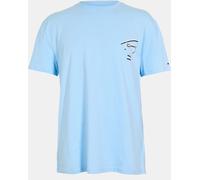 Tommy Jeans Back Flag Logo T-Shirt Sig City Bleu L Male