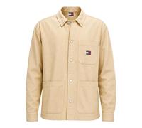 Tommy Jeans - Badge Oversized Fit Overshirt - Homme - Chemises - Beige - Taille: L