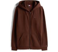 Sweat-shirt hommes Tommy Jeans TJM REG S FLAG ZIP THRU EXT Marron EU M