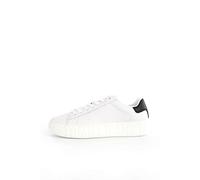 Tommy Jeans Baskets à semelle extérieure en cuir pour homme Em0em01159 Cupsole, White, 46 EU