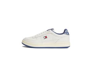Tommy Jeans Baskets basses 'Bandana Print Archive Court' saphir / blanc cassé, Taille 45