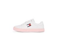 Tommy Jeans Baskets basses 'Essential' écru / bleu marine / rouge, Taille 37