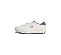 Tommy Jeans Baskets basses 'Retro Archive Runner With' beige / bleu marine / rouge, Taille 45