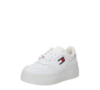 Tommy Jeans Baskets basses Retro Basket Ess cuir plateforme bleu nuit/rouge/blanc 41