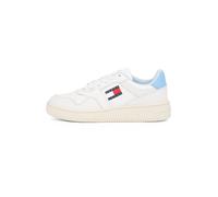 Tommy Jeans Baskets basses 'Retro Basket Ess Meg 3A3' bleu marine / bleu clair / rouge / blanc, Taille 37