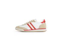 Tommy Jeans Baskets basses 'Retro' beige foncé / rouge / blanc, Taille 36
